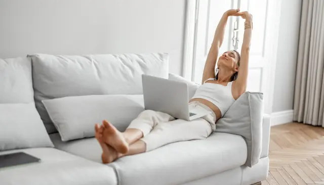 35 Stretches That You Can Do On The Couch.