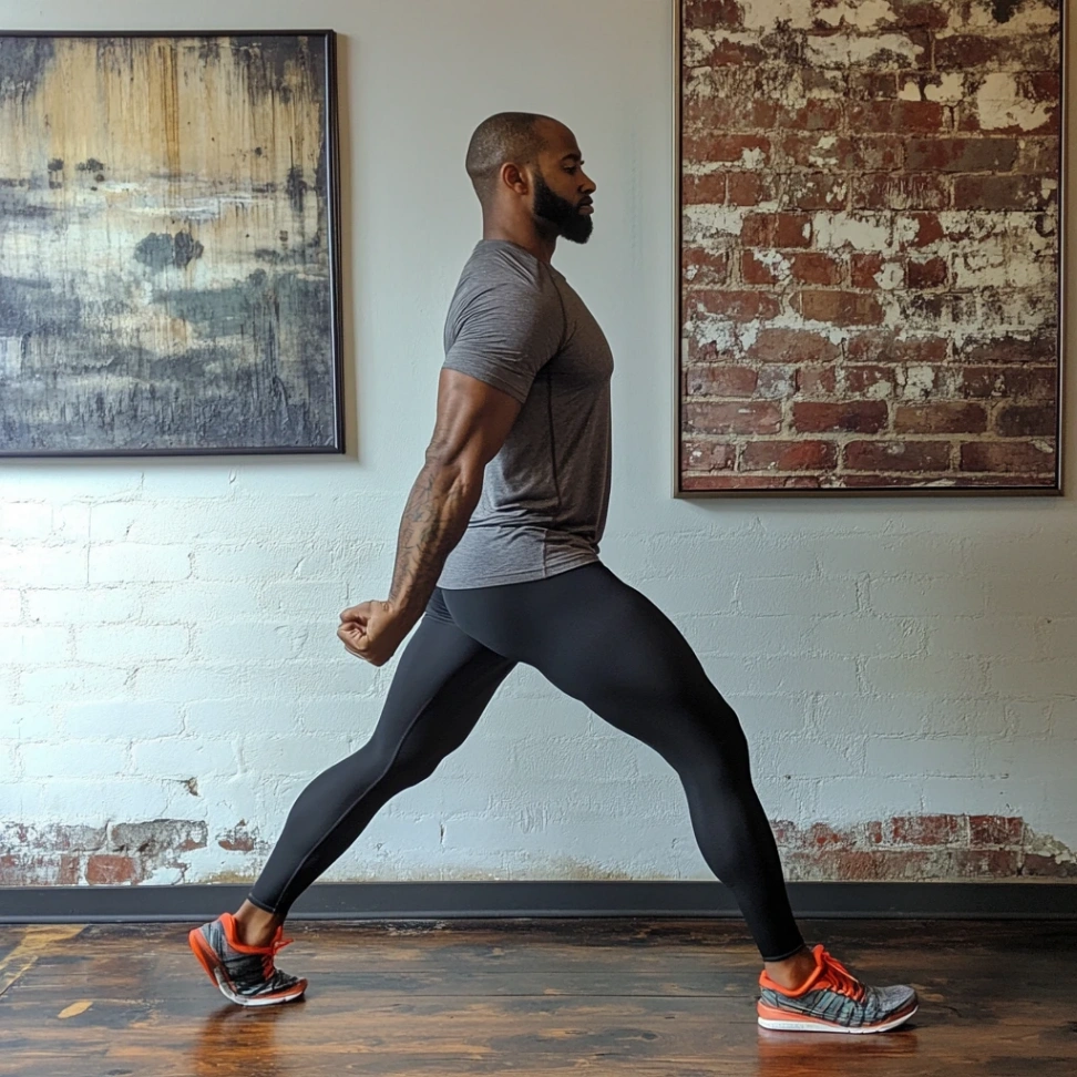 Image of a male performing Trochanteric Bursitis Stretches