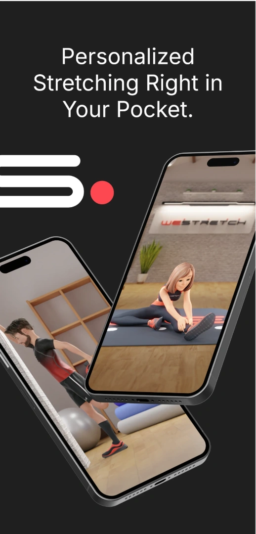 Branded image of the we stretch app