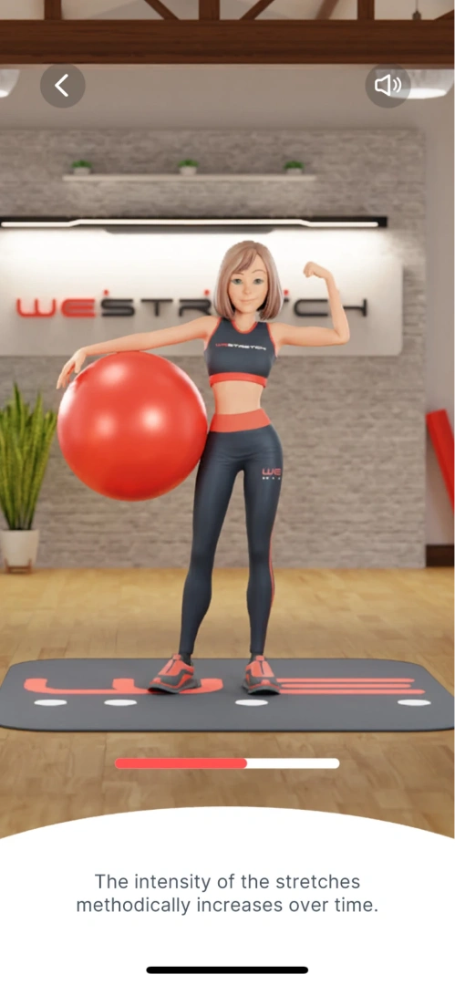 Image of Ada posing in the WeStretch App