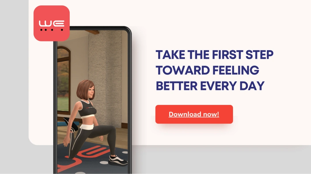 image of the WeStretch app download button