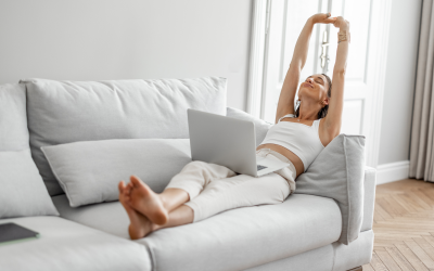35 Stretches That You Can Do On The Couch.